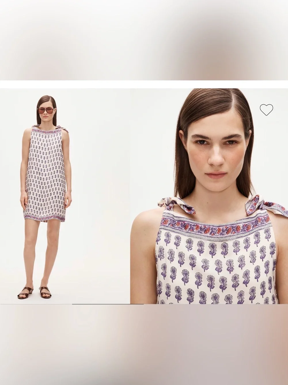 NWT J. Crew Sadie mini dress in lilac block print size small